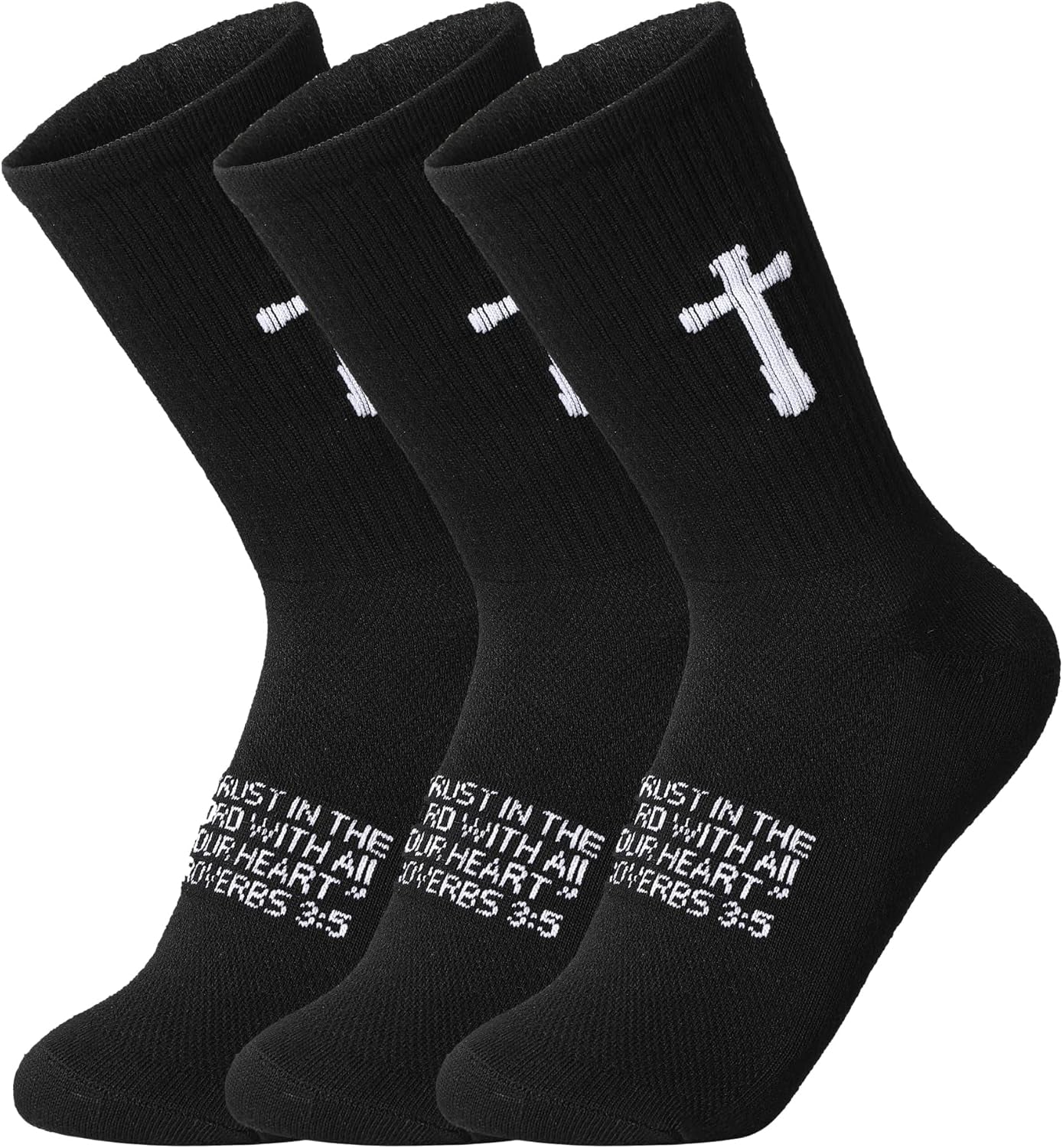 3 Pairs Christian Socks Prayer Socks Birthday Gifts for Dad,Men Husband Grandp Fathers Day Christmas