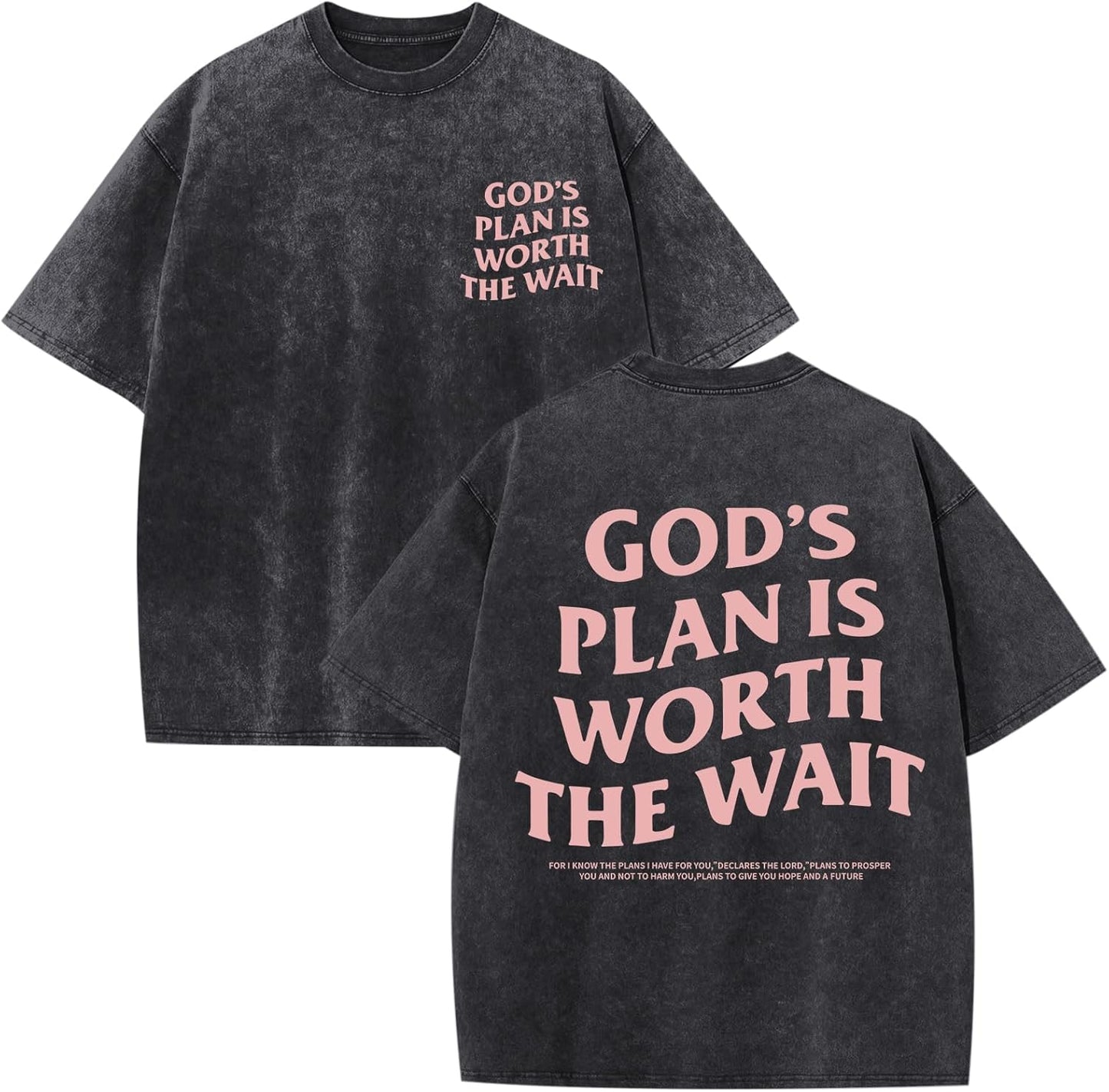 Christian Faith Shirts for Men Jesus God Bible Verse Inspirational Religious Graphic Tees Acid Wash Vintage Tshirt