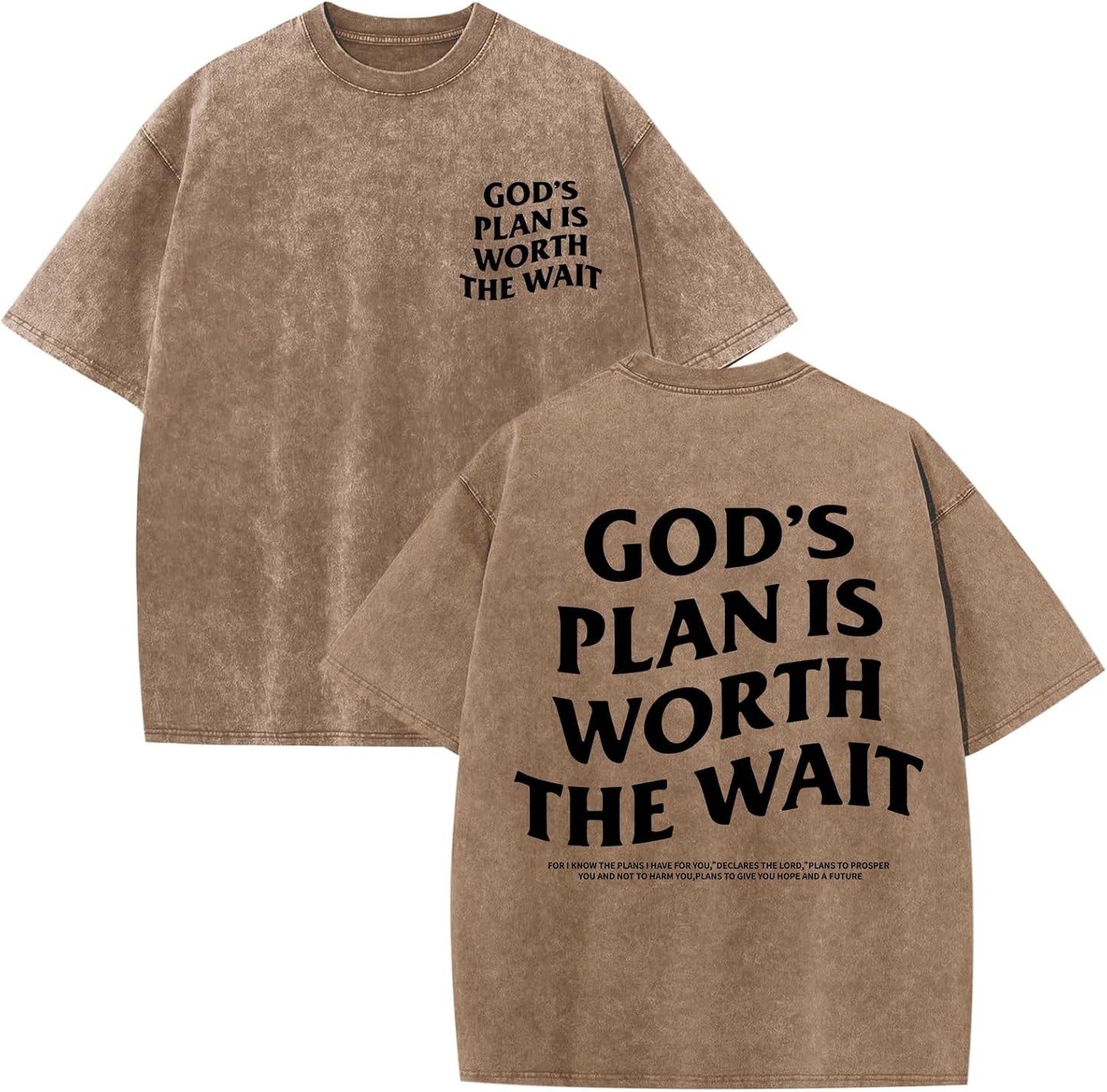 Christian Faith Shirts for Men Jesus God Bible Verse Inspirational Religious Graphic Tees Acid Wash Vintage Tshirt