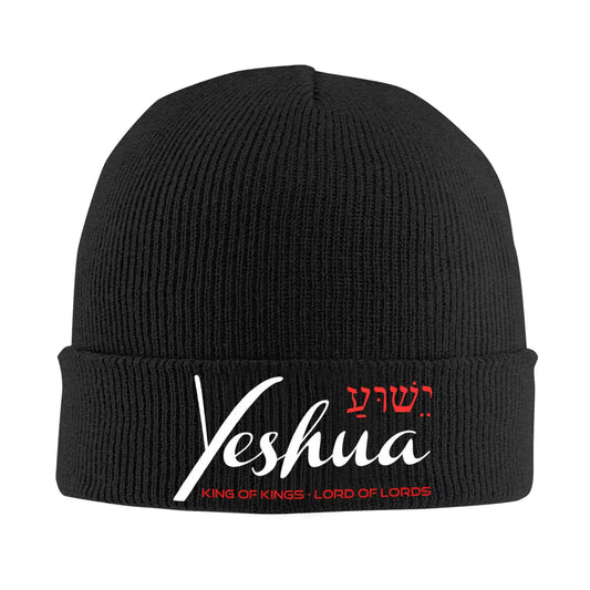 Custom Yeshua Jesus Christian Skullies Beanies Caps Unisex Winter Warm Knitting Hat Men Women Hip Hop Adult Bonnet Hats Ski Cap